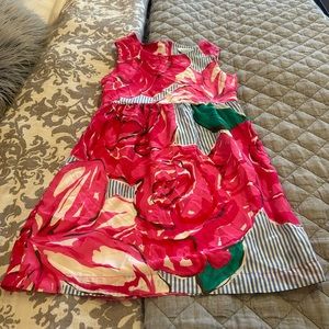 Vineyard Vines Pink floral Size 10 Kentucky Derby Dress